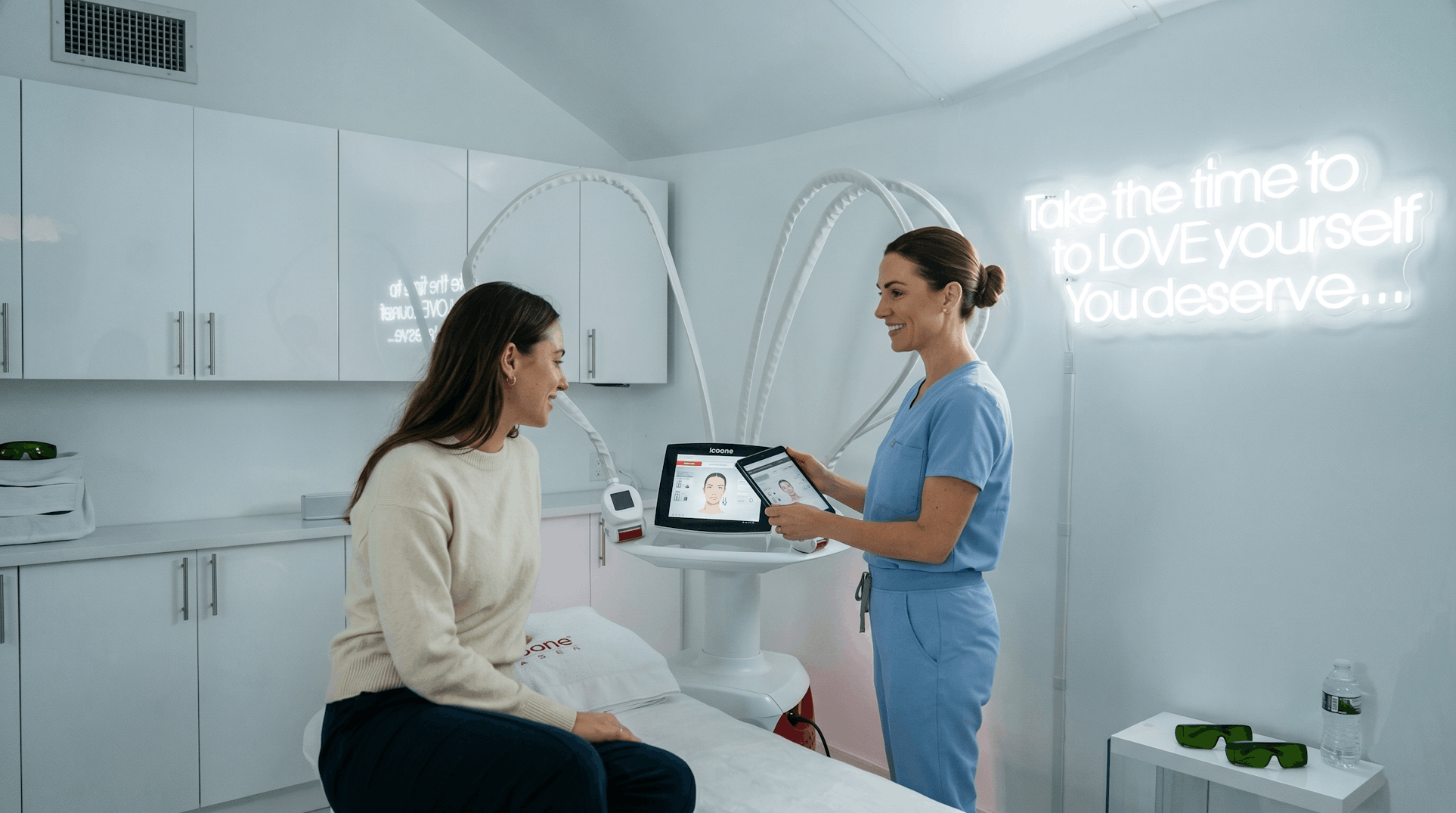 Laser hair removal consultation at M.STUDIO Midtown Manhattan