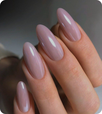 Correction of extended nails one color