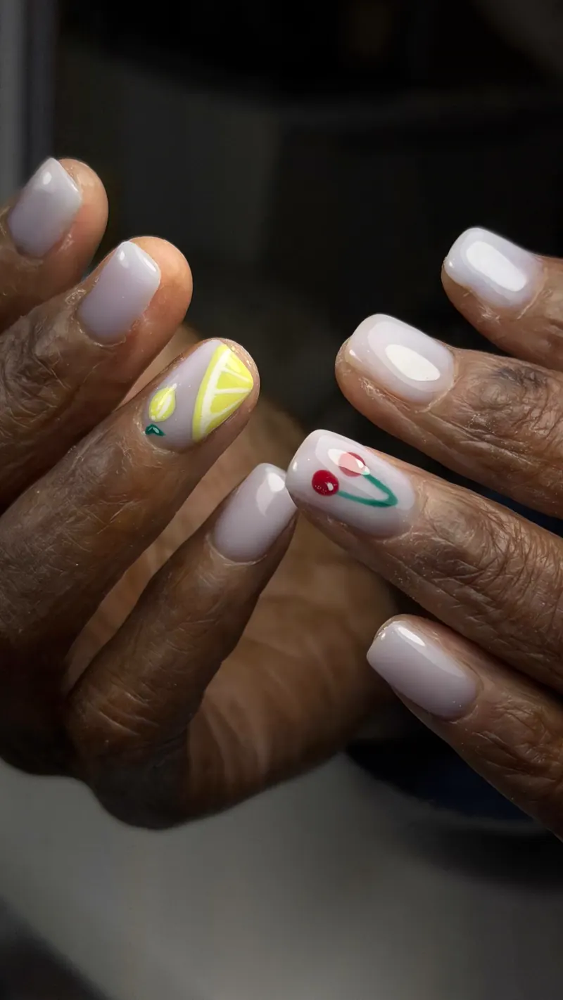 High-detail nail art in NYC by Iva at M.STUDIO