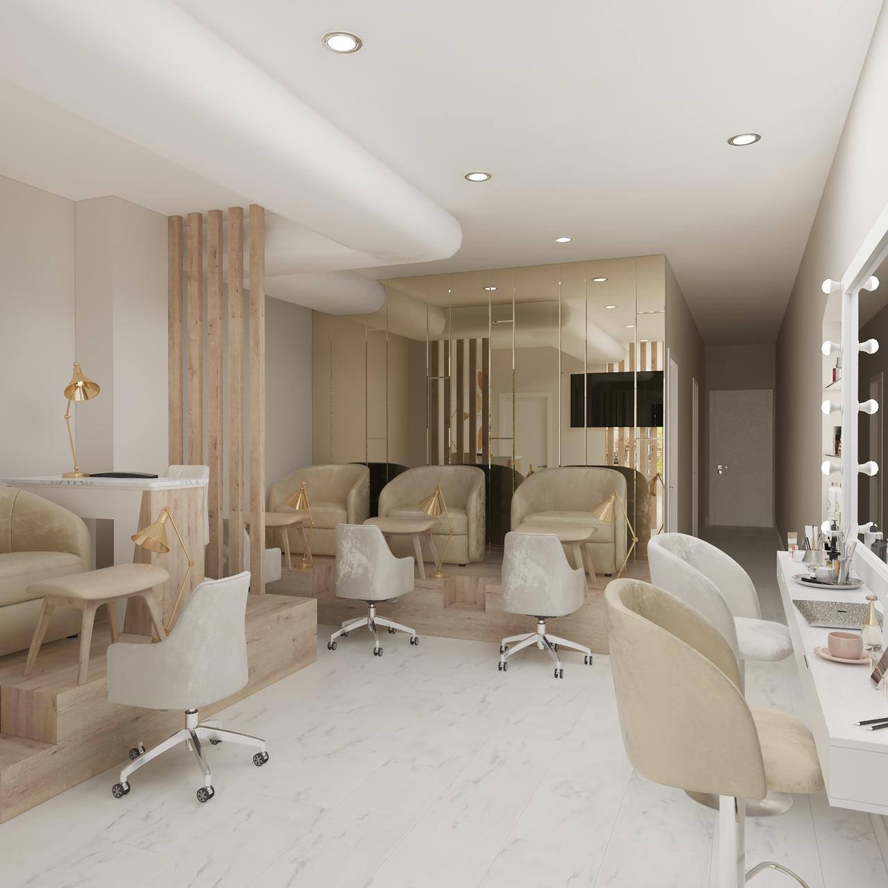 M. STUDIO NYC salon interior Midtown Manhattan